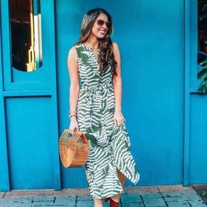 Botanical Maxi Shirtdress